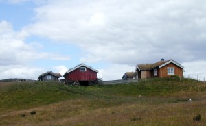 Nystuvollen, også denne nennsomt restaurert. Her kan du leie overnatting og få en følelse av det gamle seterlivet. *** Local Caption *** Rosemalt