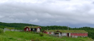 Spellmovollen i Såttåhaugen. Her ble seterhusa nennsomt restaurert på 1990-tallet da eierne tok opp igjen seterdrifta som nå kombineres med turisme. *** Local Caption *** Rosemalt