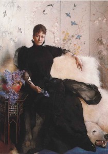 Portrett av Elisabeth Fearnley, av Asta Nørregård 1892. Kilde: Kritikker.wordpress.com. Asta Nørregaard    (1892)