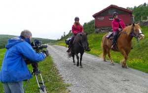 Steinar Bendiksvoll filmer ved Spellmovollen.